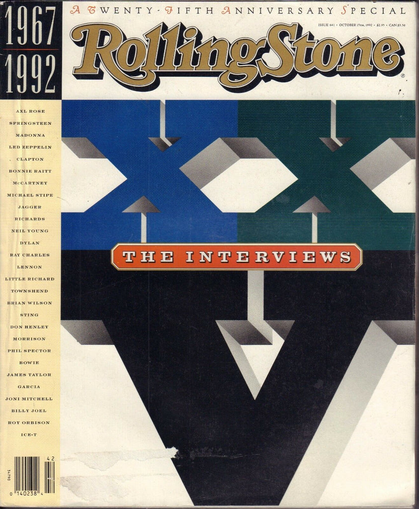 Rolling Stone October 15 1992 XXV The Interviews w/ML 102916DBE2