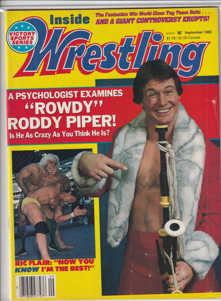 Inside Wrestling Mag Roddy Piper Ric Flair September 1985 091719nonr