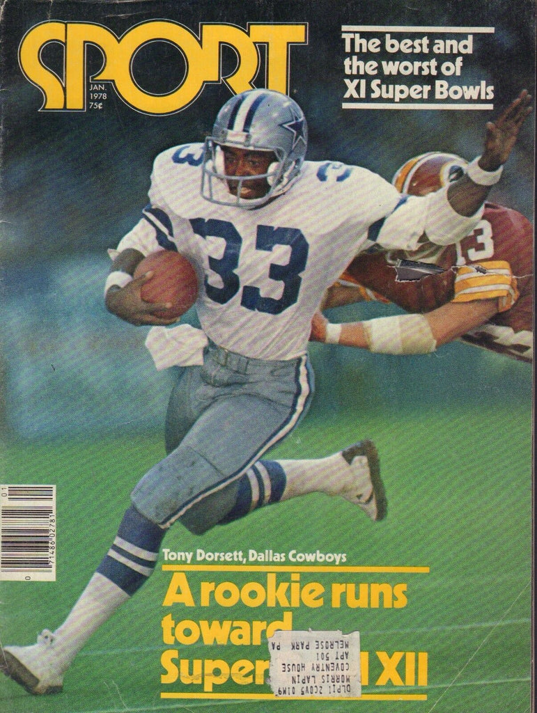 NFL Insider Magazine January 1978 Tony Dorsett 082617nonjhe