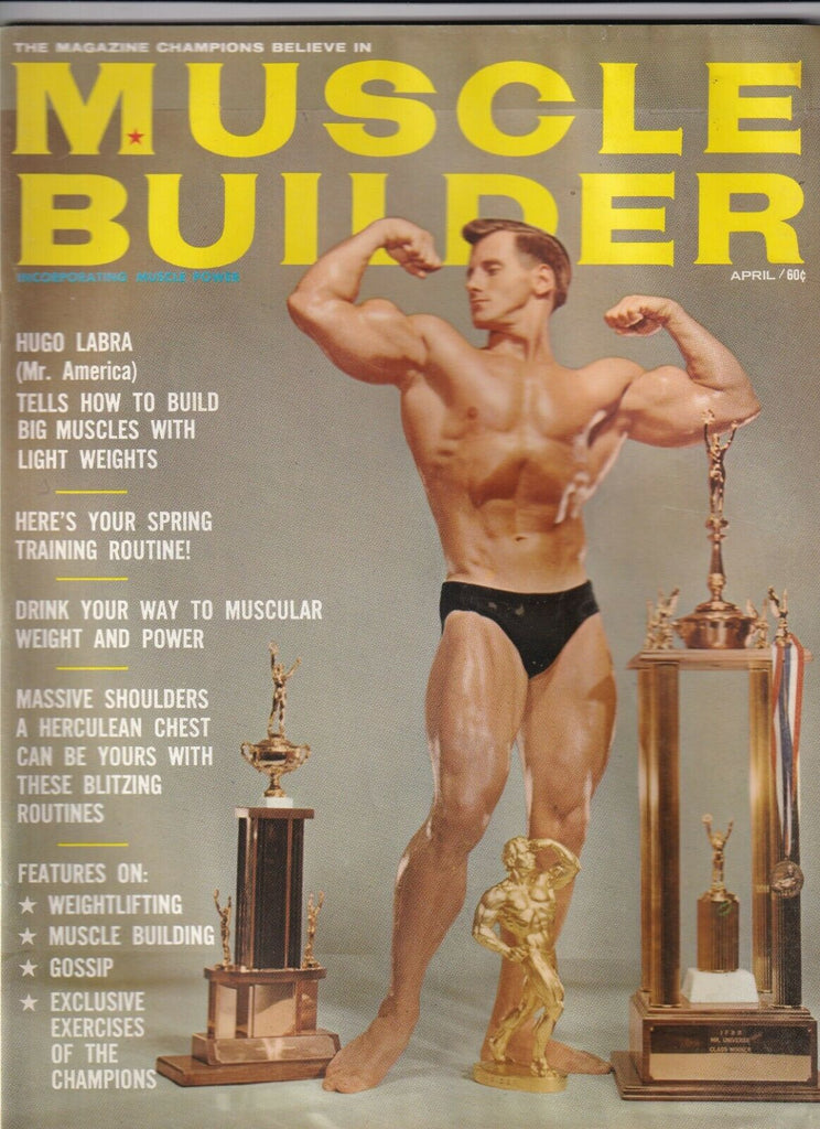 Muscle Builder Mag Hugo Labra Ernie Phillips April 1964 120319nonr