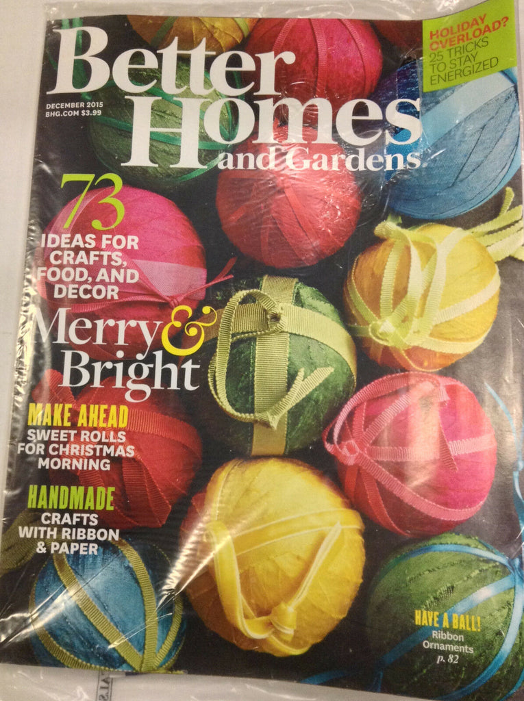 Better Homes And Gardens Magazine Merry & Bright December 2015 SEALED 050417nonr