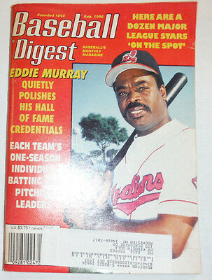 Baseball Digest Magazine Eddie Murray & Mike Greenwell August 1995 020315R