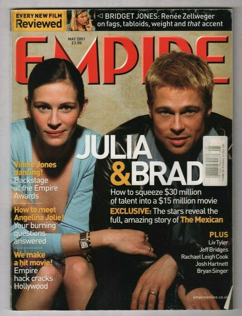 Empire Movie Magazine Brad Pitt Julia Roberts Angelina Jolie May 2001 030420nonr