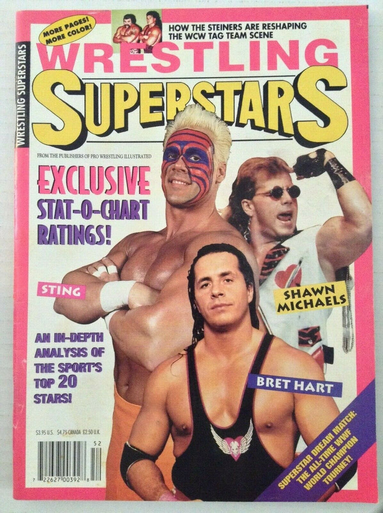 Wrestling Superstars Sting Bret Hart Shawn Michaels Summer 1995 022319nonrh