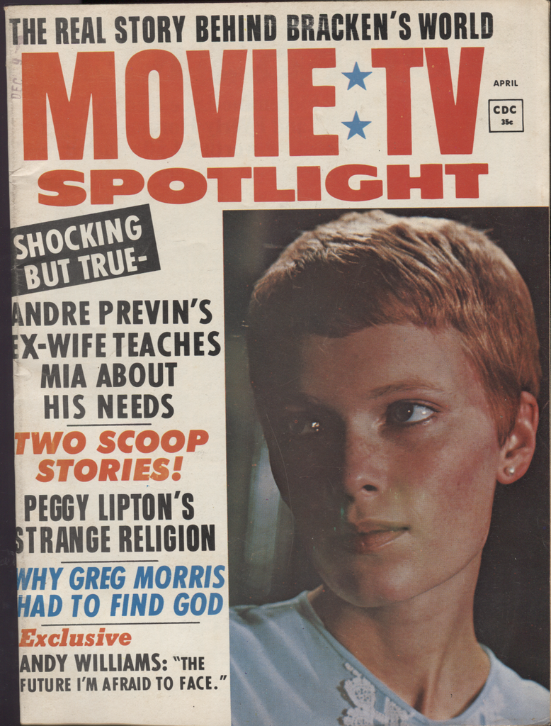Movie TV Spotlight April 1970 Vol.1 No.2 Andre Previns Piggy Lipton 040620DBE