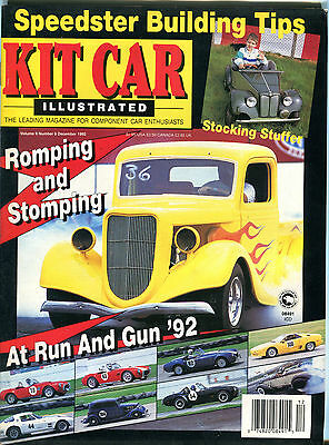 Kit Car Illustrated Magazine December 1992 Romping & Stomping EX 022216jhe