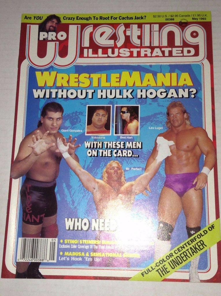 Pro Wrestling Illustrated Magazine Yokozuna Lex Luger May 1993 111916RH