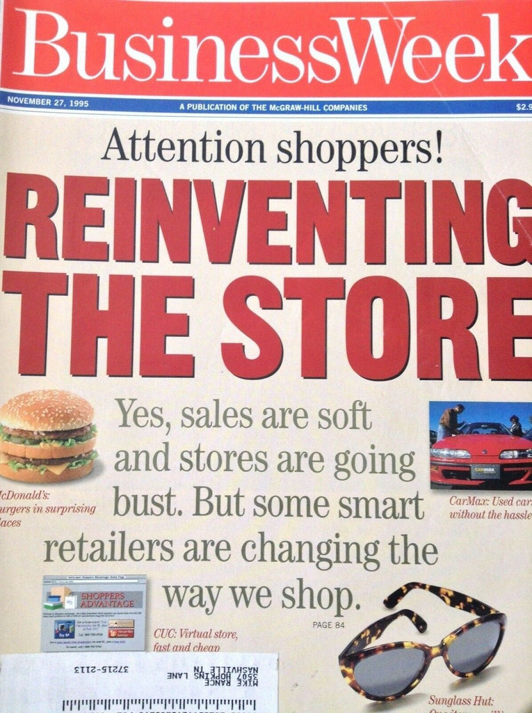 BusinessWeek Magazine Reinventing The Store November 27, 1995 120618nonrh