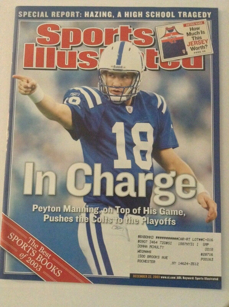 Sports Illustrated Peyton Manning December 22, 2003 052019nonrh
