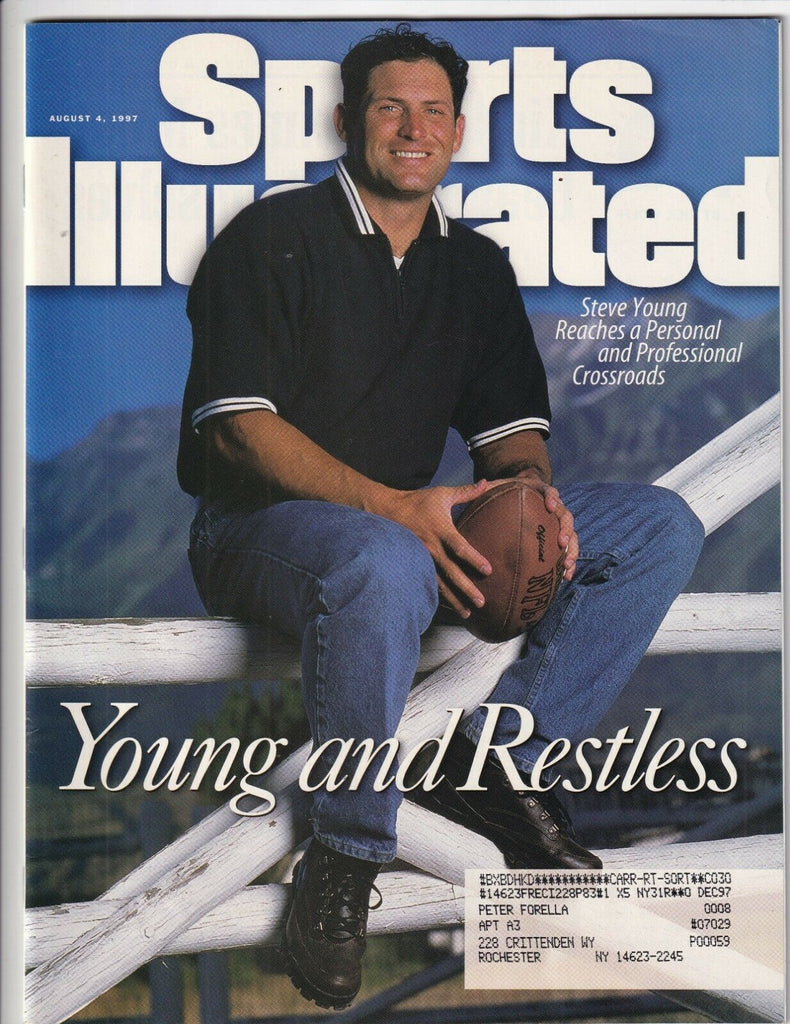Sports Illustrated Steve Young At Crossorads August 4, 1997 091719nonr