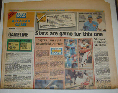 USA Today All-Star Game Magazine Kirby Puckett Jesse Barfield July 1987 122414R
