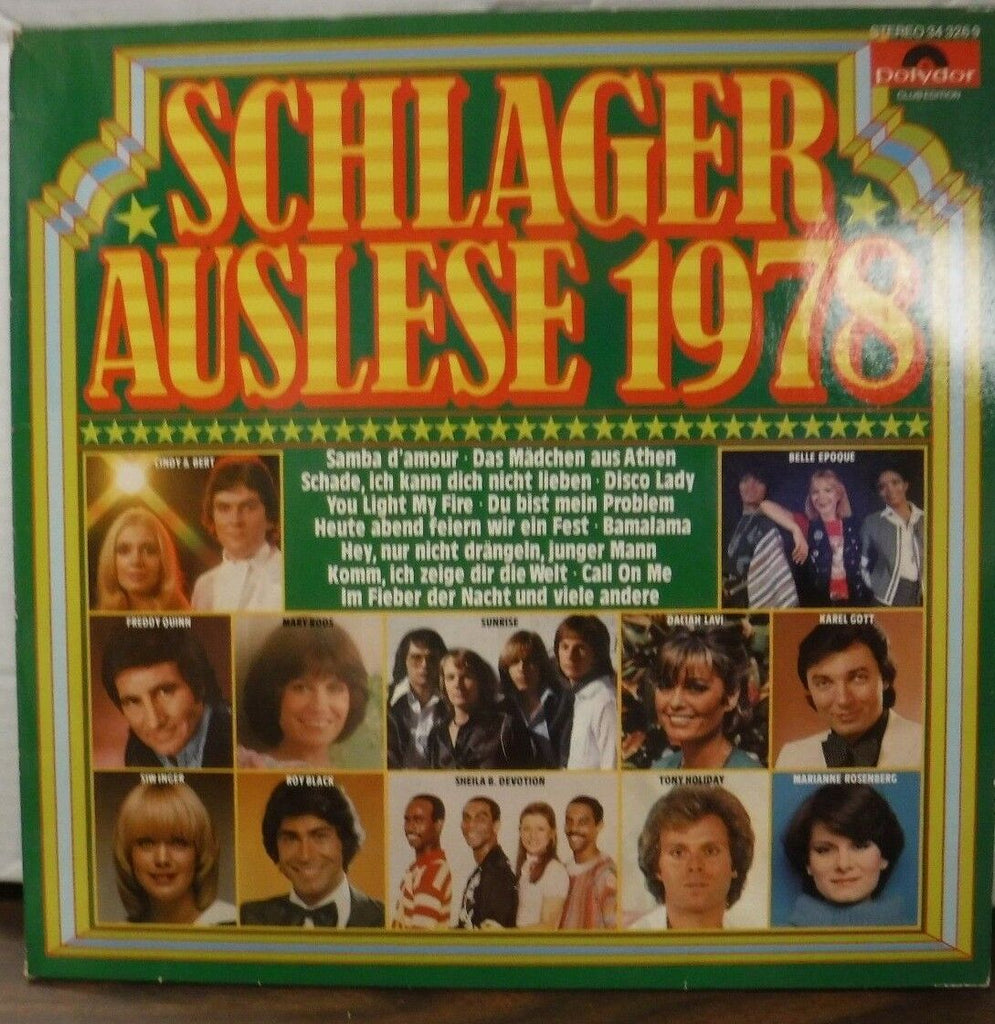 Schlager Auslese 1978 vinyl Polydor vinyl 34-3269 030318LLE