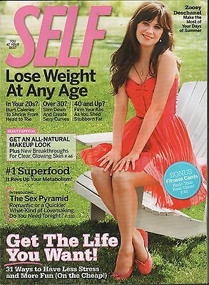SELF August 2009 Zooey Deschanel, Loose Weight at any age EX 010616DBE2