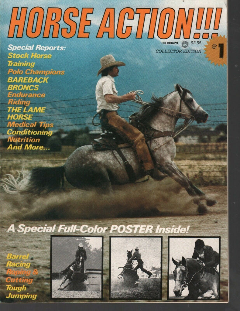 Horse Action!!! Magazine #1 First issue 1979 Jimmie Hurley082520AME