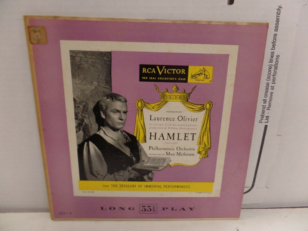 Hamlet William Walton RCA LCT5 10"33rpm 092016DBL