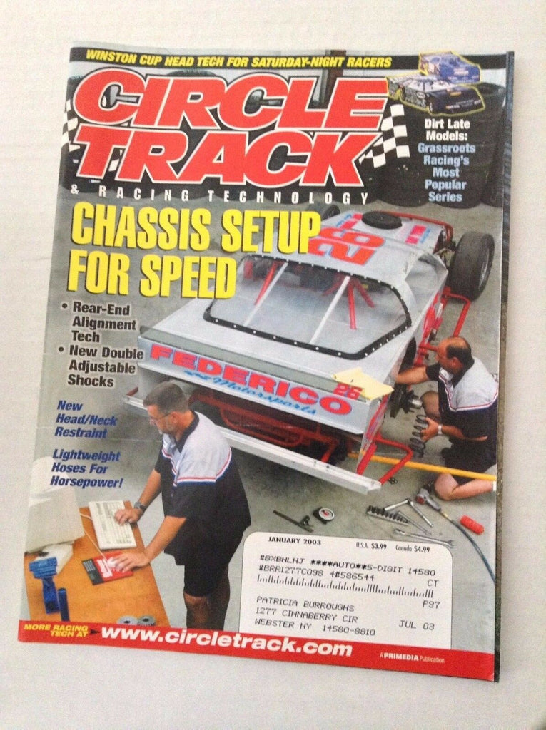 Circle Track Magazine Chassis Setup For Speed January 2003 040517NONRH