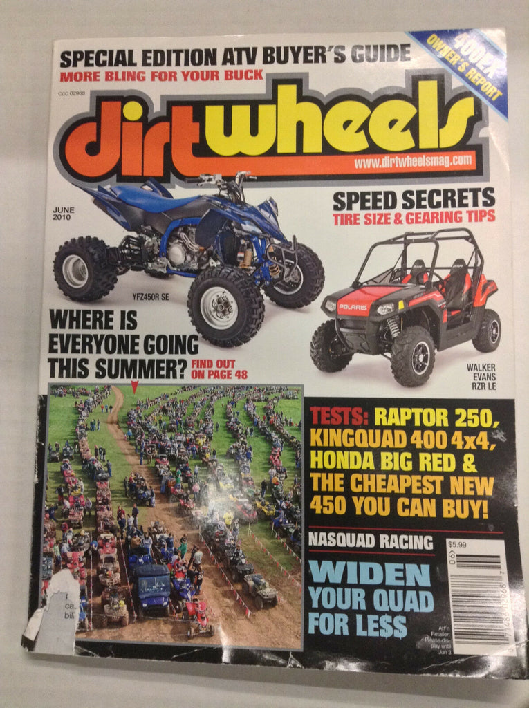 Dirt Wheels Magazine Walker Evans RZR LE June 2010 032617nonR