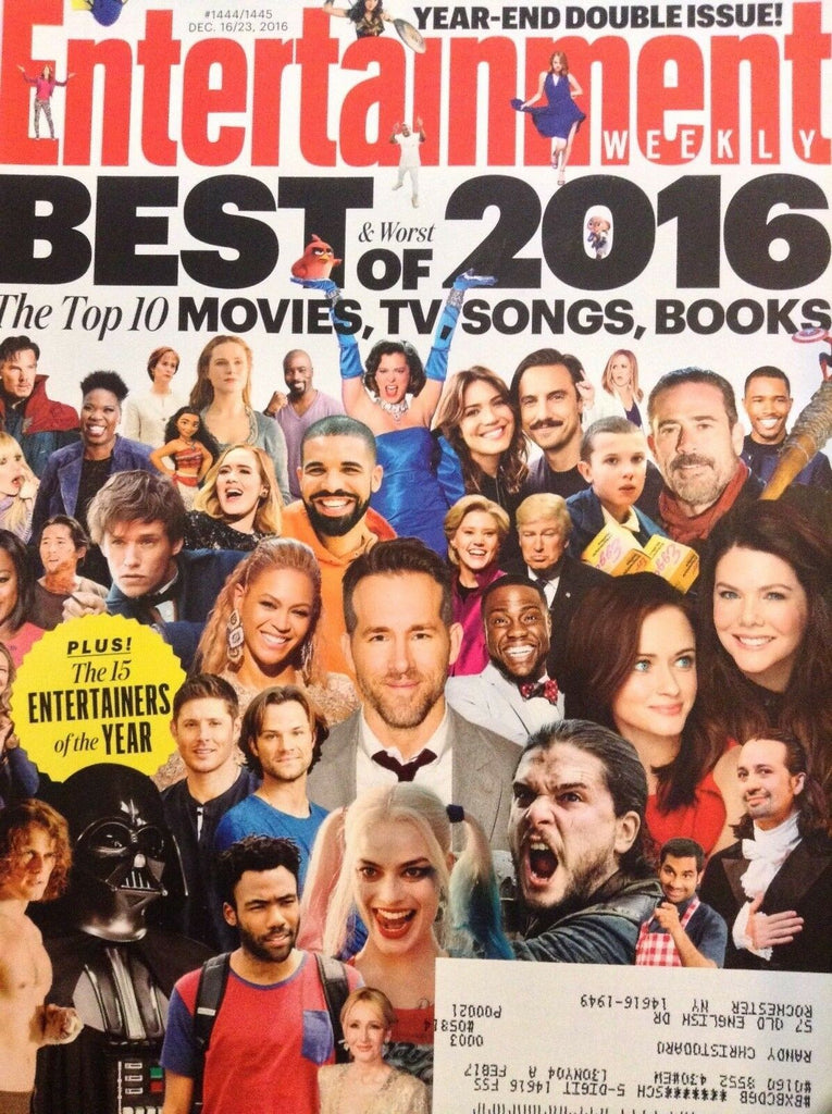 Entertainment Weekly Magazine Best Of 2016 December 23, 2016 080218nonrh