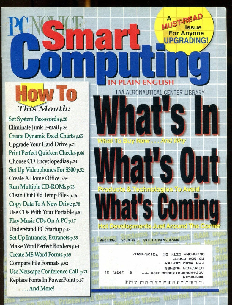 Smart Computing Magazine March 1998 What's In FAA EX w/ML 022417nonjhe