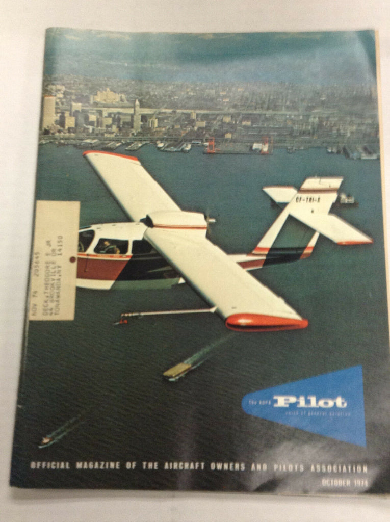 The Aopa Pilot Magazine Canada's Trigull Amphibian October 1974 120116R