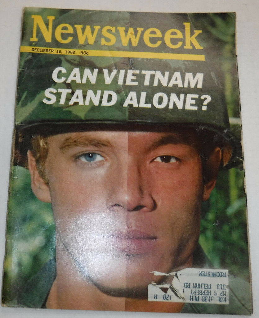 Newsweek Magazine Can Vietnam Stand Alone December 1968 VINTAGE 093016R
