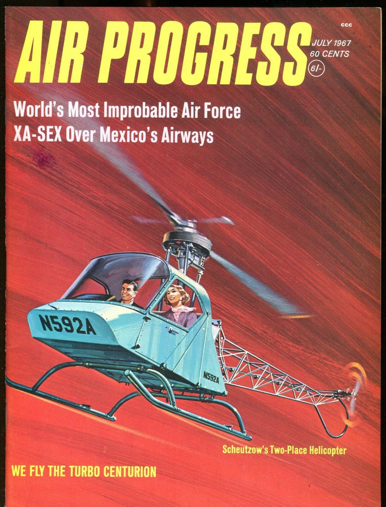 Air Progress Magazine July 1967 Two-Place Helicopter EX No ML 120216jhe