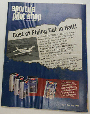 Sporty's Pilot Shop Magazine Cost Of Flying Cut In Half July 1994 052015R