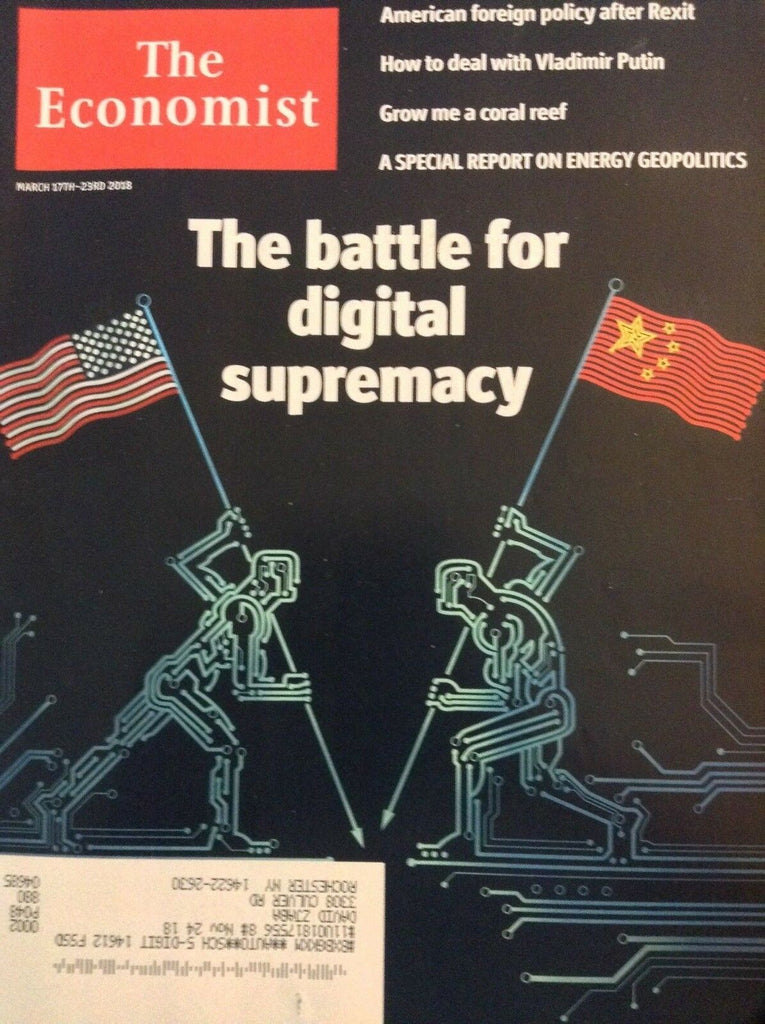 The Economist Magazine Battle For Digital Supremacy March 23, 2018 041918nonrh