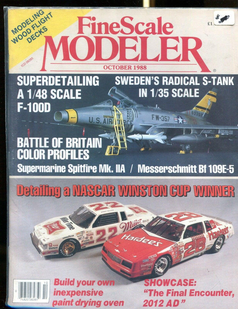 Fine Scale Modeler October 1988 EX No ML 122916jhe