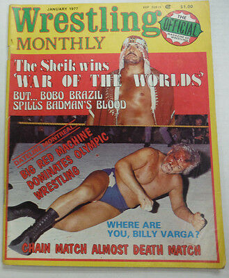 Wrestling Monthly Magazine The Iron Sheik January 1977 062315R