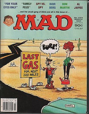 Mad Magazine No.229 March 1982 Appears to be complete VG 121115DBE