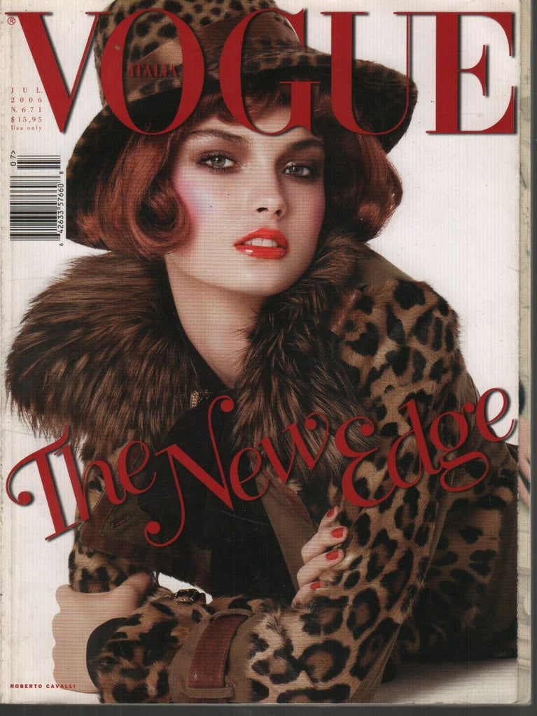 Vogue Italia July 2006 ANNA MARIA URAJEVSKAYA Roberto Cavalli 081419AME