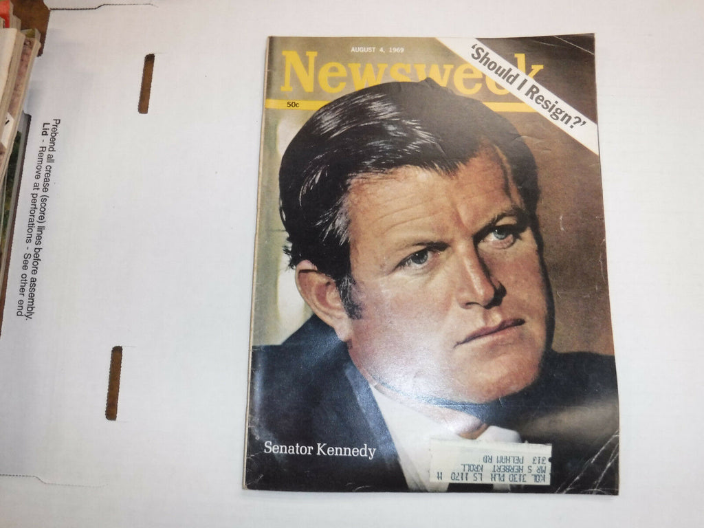 Newsweek Magazine Senator Kennedy August 1969 VINTAGE 093016R