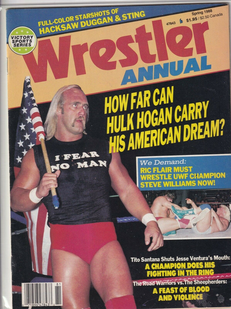 The Wrestler Magazine Annual Hulk Hogan Ric Flair Spring 1988 061719nonr