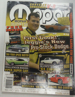 Mopar Magazine Jeggie's New Pro-Stock Dodge March 2005 061915R