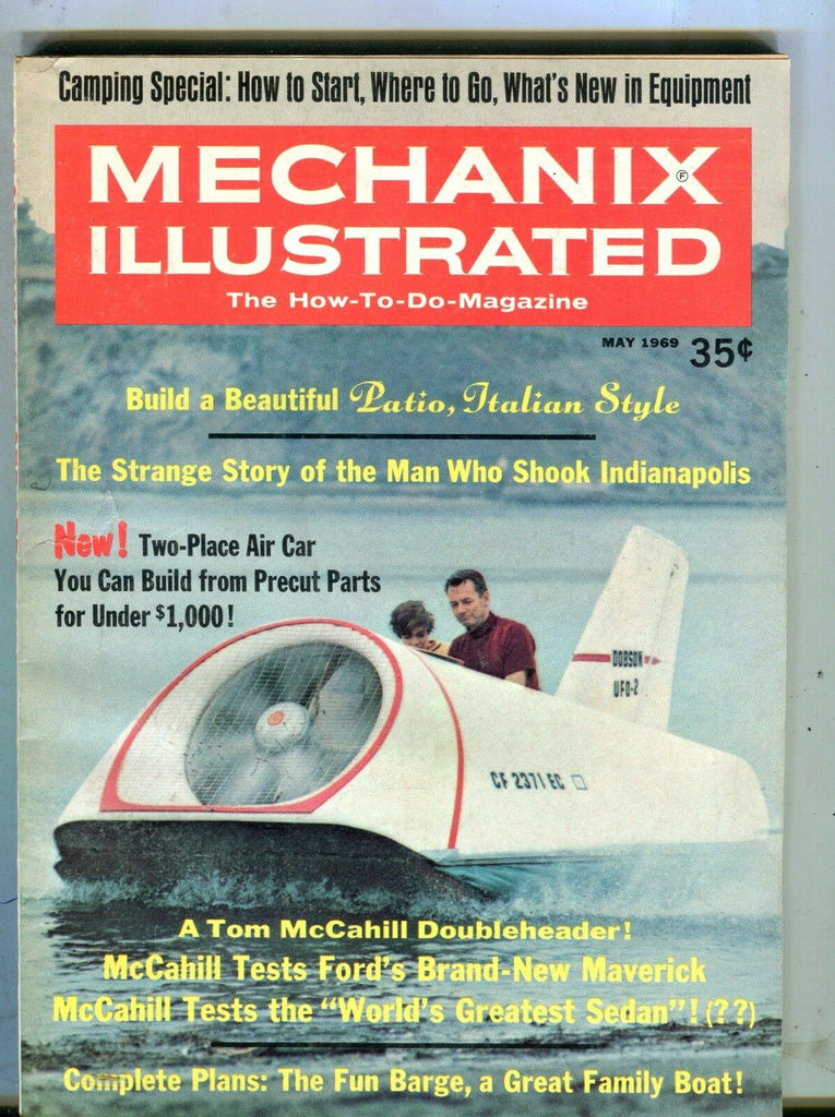 Mechanix Illustrated Magazine May 1969 Two-Place Air Car 062217nonjhe