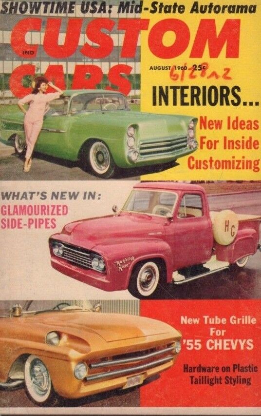 Custom Cars August 1960 Eric Bracher Cort Carrington 122218DBE