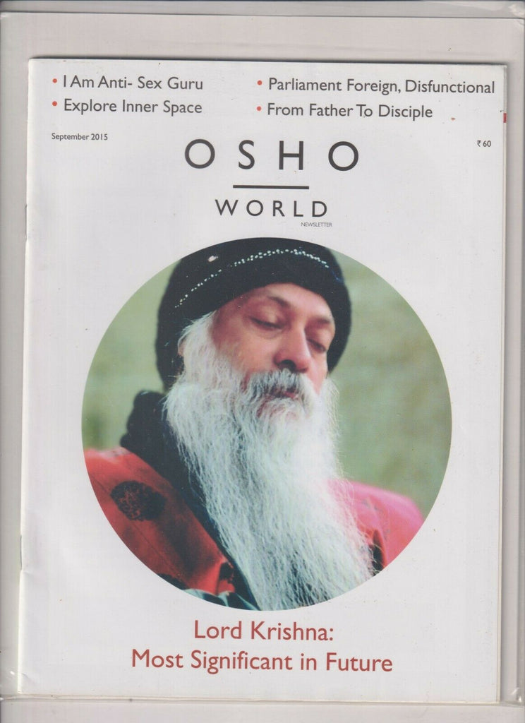 OSHO World Mag Lord Krishna Anti-Sex Guru September 2015 021020nonr