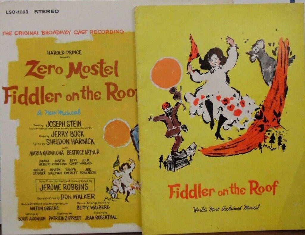 Fiddler on the Roof orig. Broadway Cast Recording LSO-1093 w/ Booklet 103016LLE