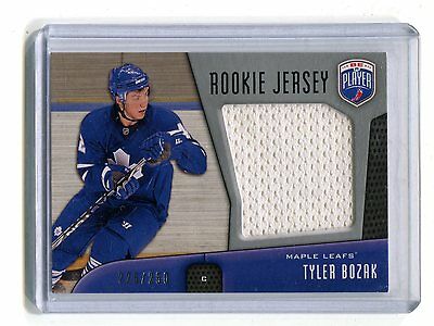 2010 Be A Player Rookie Jersey Tyler Bozak Maple Leafs RJ-BO jh17