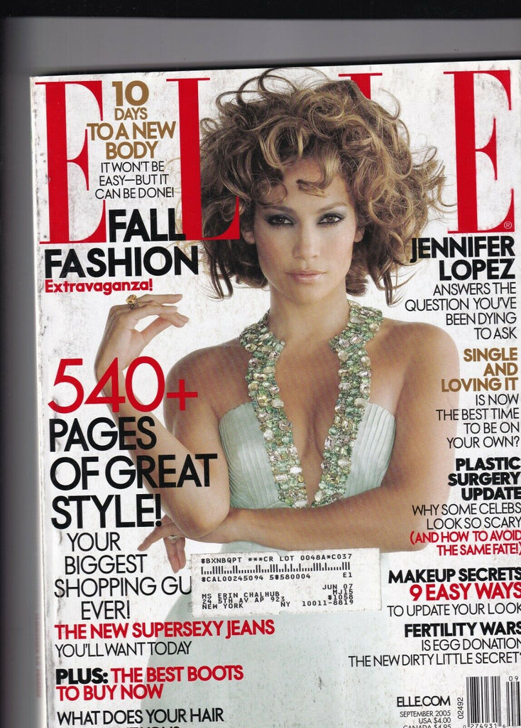 Elle Mag Jennifer Lopez 540 Pages Of Style September 2005 101119nonr