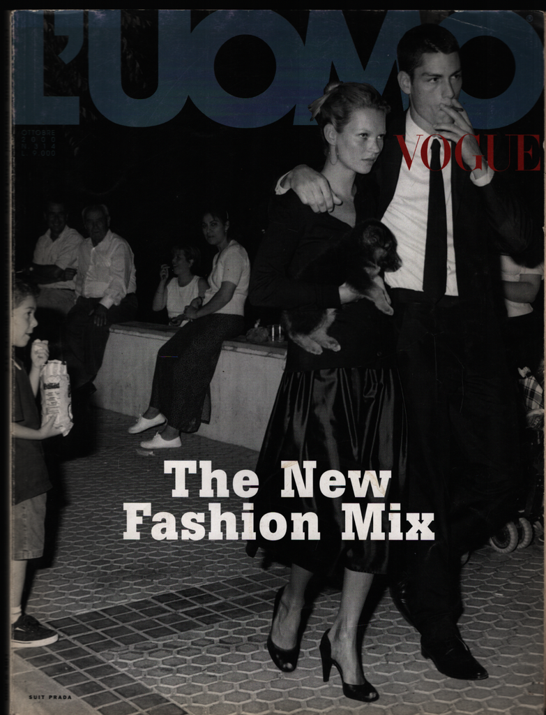 L'uomo Vogue Men's Fashion October 2000 Kate Moss Bruce Weber 021021ame2