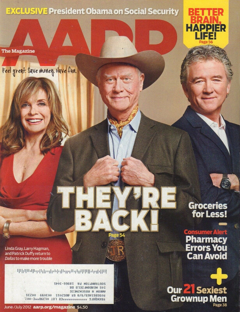 AARP Magazine June/July 2012 Larry Hagman Linda Gray 090717nonjhe
