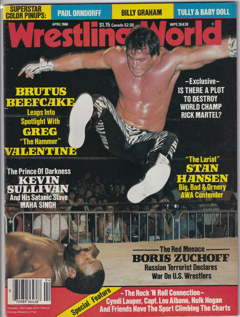 Wrestling World Brutus Beefcake Stan Hansen April 1986 052919nonr