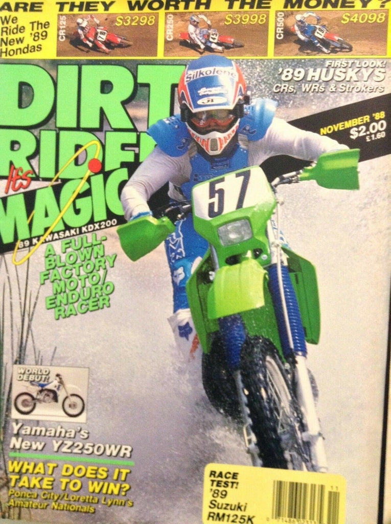 Dirt Rider Magazine Factory/Moto Enduro '89 Suzuki November 1988 020818nonrh