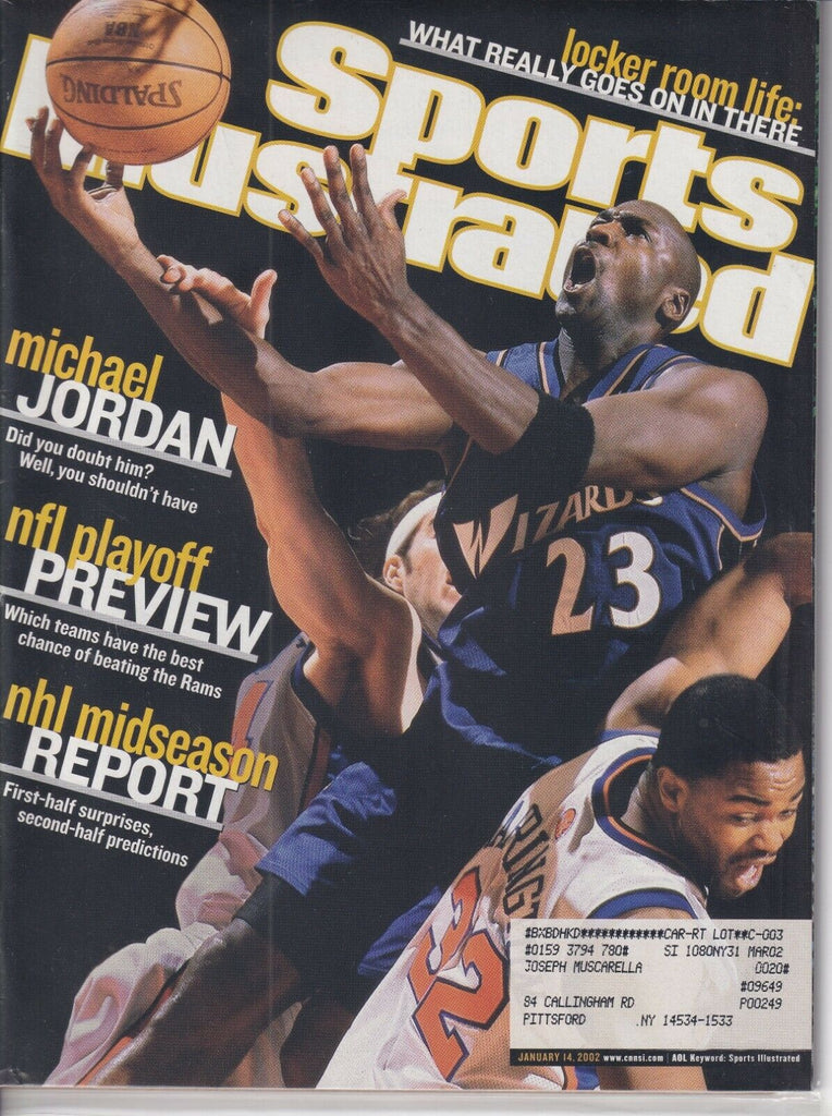 Sports Illustrated Michael Jordan NFL Playoff Preview January 14 2002 041019nonr
