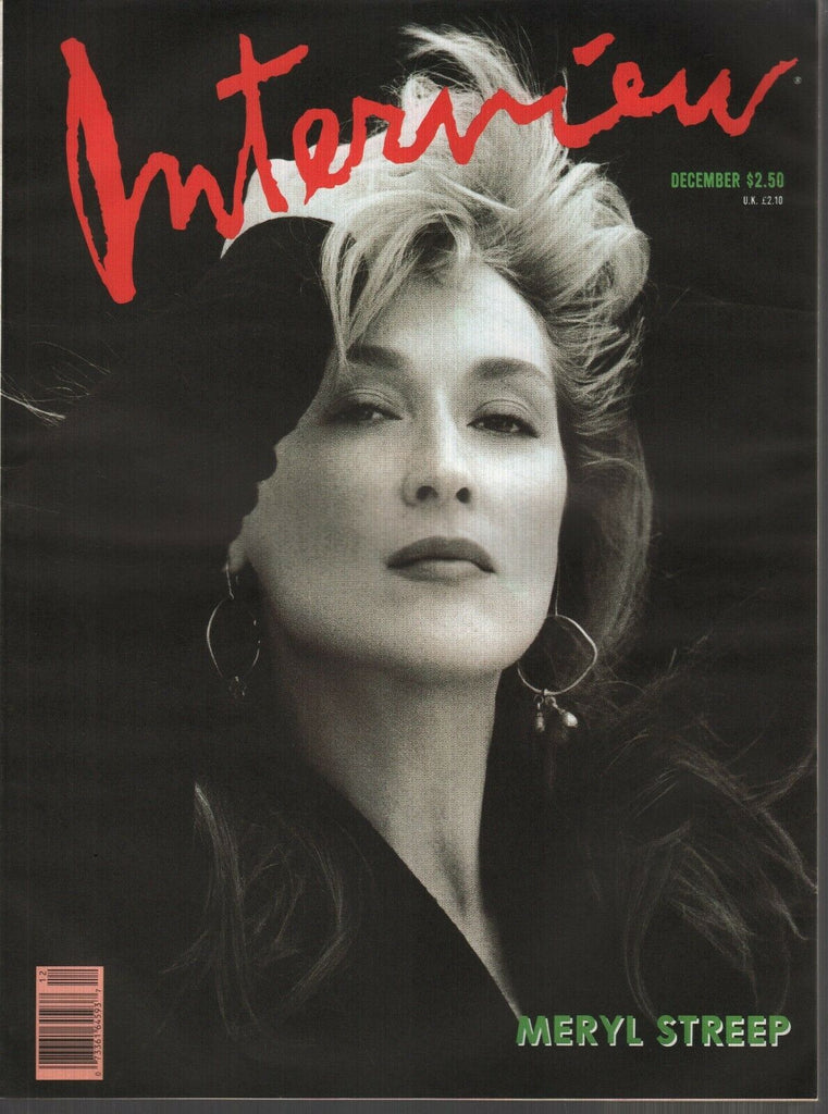 Interview December 1988 Meryl Streep High Fashion Bruce Weber 091119AME