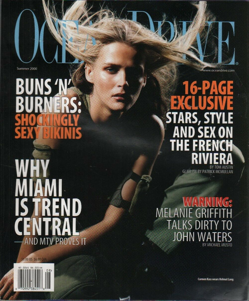 Ocean Drive Summer 2000 Melanie Griffith John Waters 090419AME2