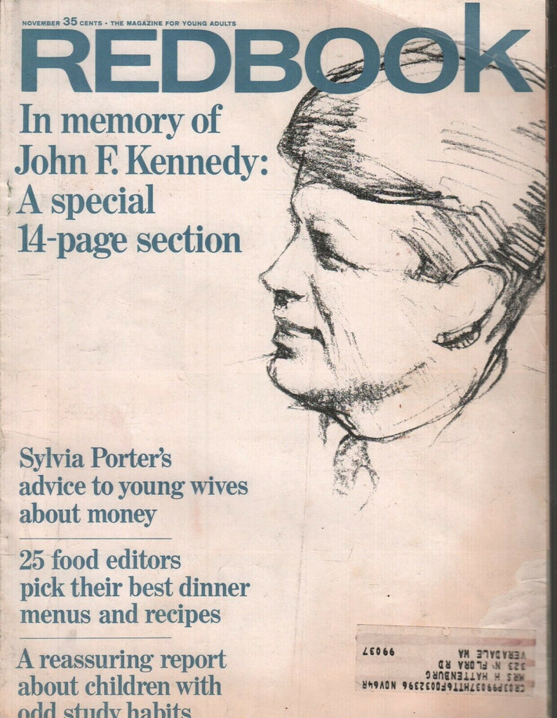 Redbook November 1964 John F Kennedy Memorial Sylvia Porter W/ML 072419AME3