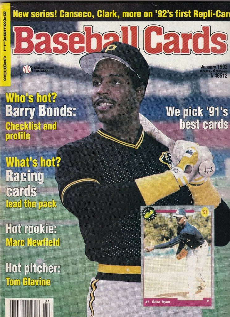Baseball Cards Barry Bonds Marc Newfield January 1992 070319nonr
